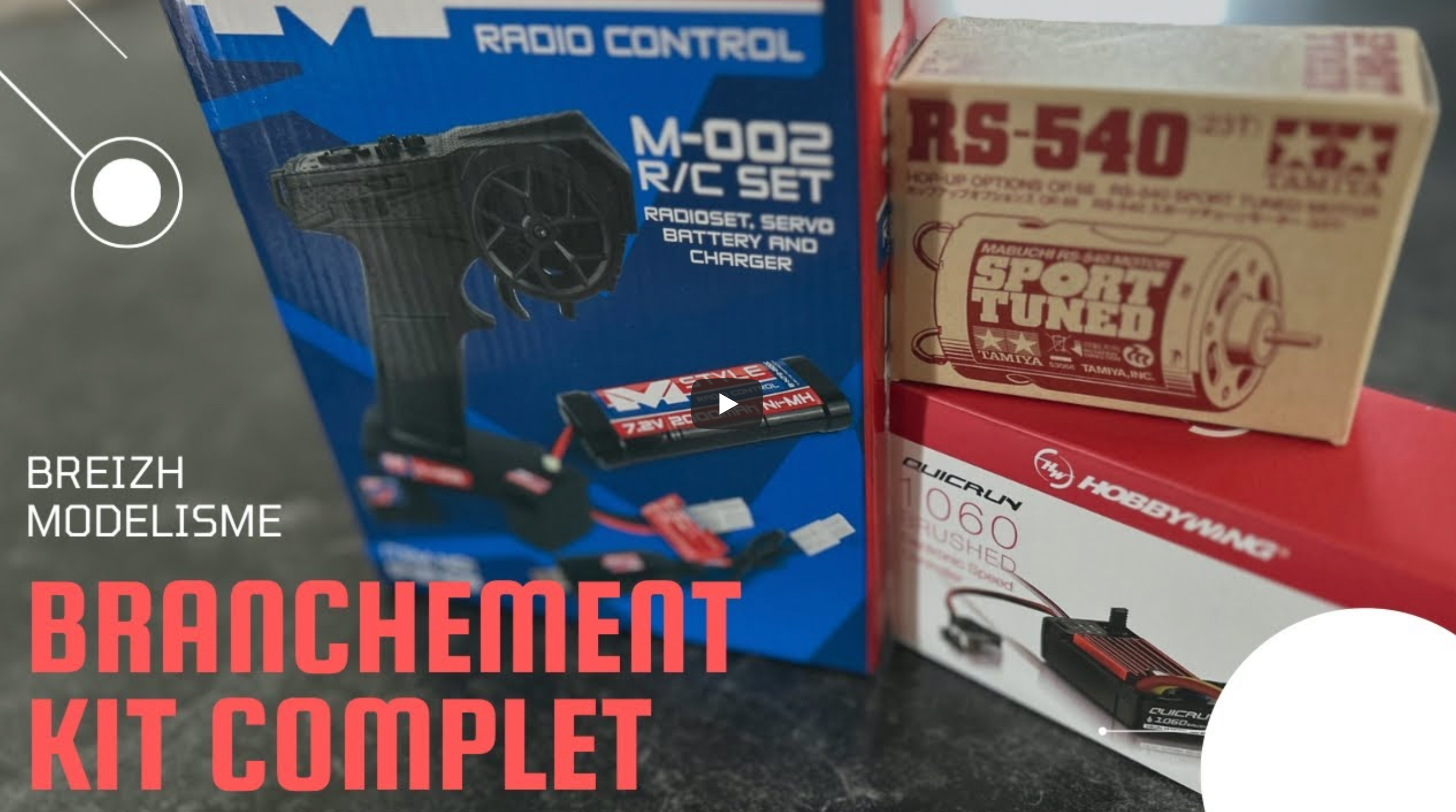 Branchement d’un kit complet (moteur esc récepteur radio )