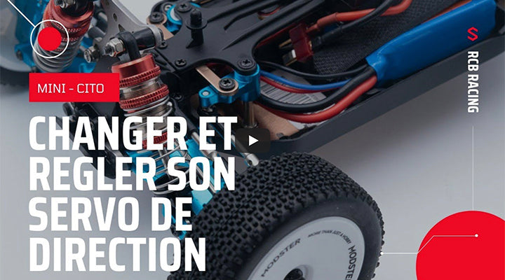 Changer et régler son Servo de direction sur mini Cito / 144001 / DF 3120 breizh-modelisme.
