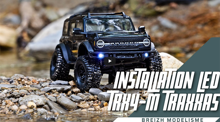 Installation du kit led pour TRAXXAS TRX-4M. breizh-modelisme.
