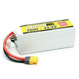 Batteries 6S Lipo 22,2V pour avion RC