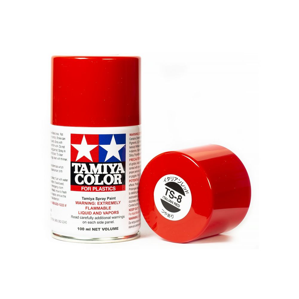 Peintures en bombes Tamiya pour maquettes.