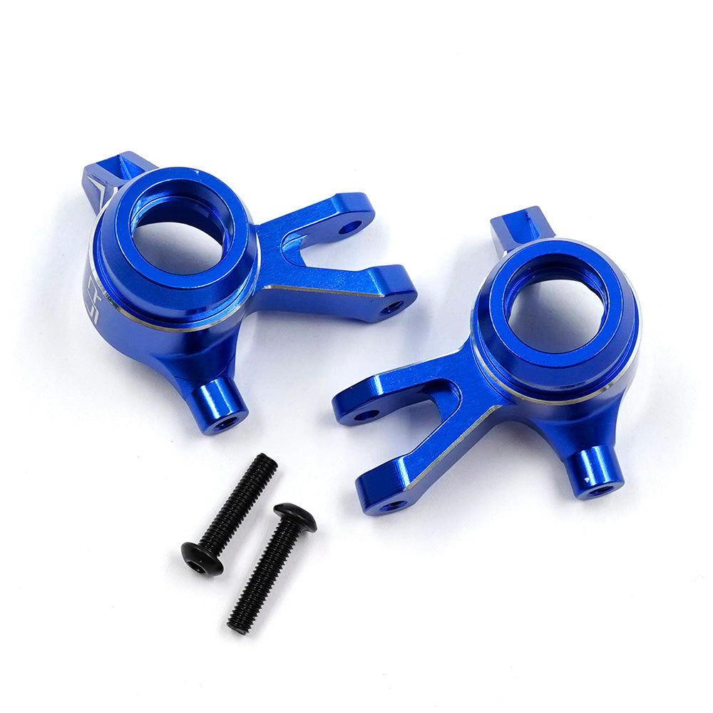 Fusée de direction avant bleu en aluminium pour Traxxas Mini Maxx Mini XRT
