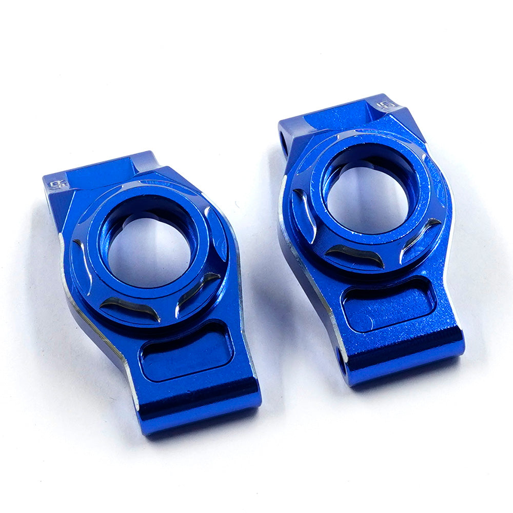 Jeu de moyeux arrière bleu en aluminium pour Traxxas Mini Maxx Mini XRT