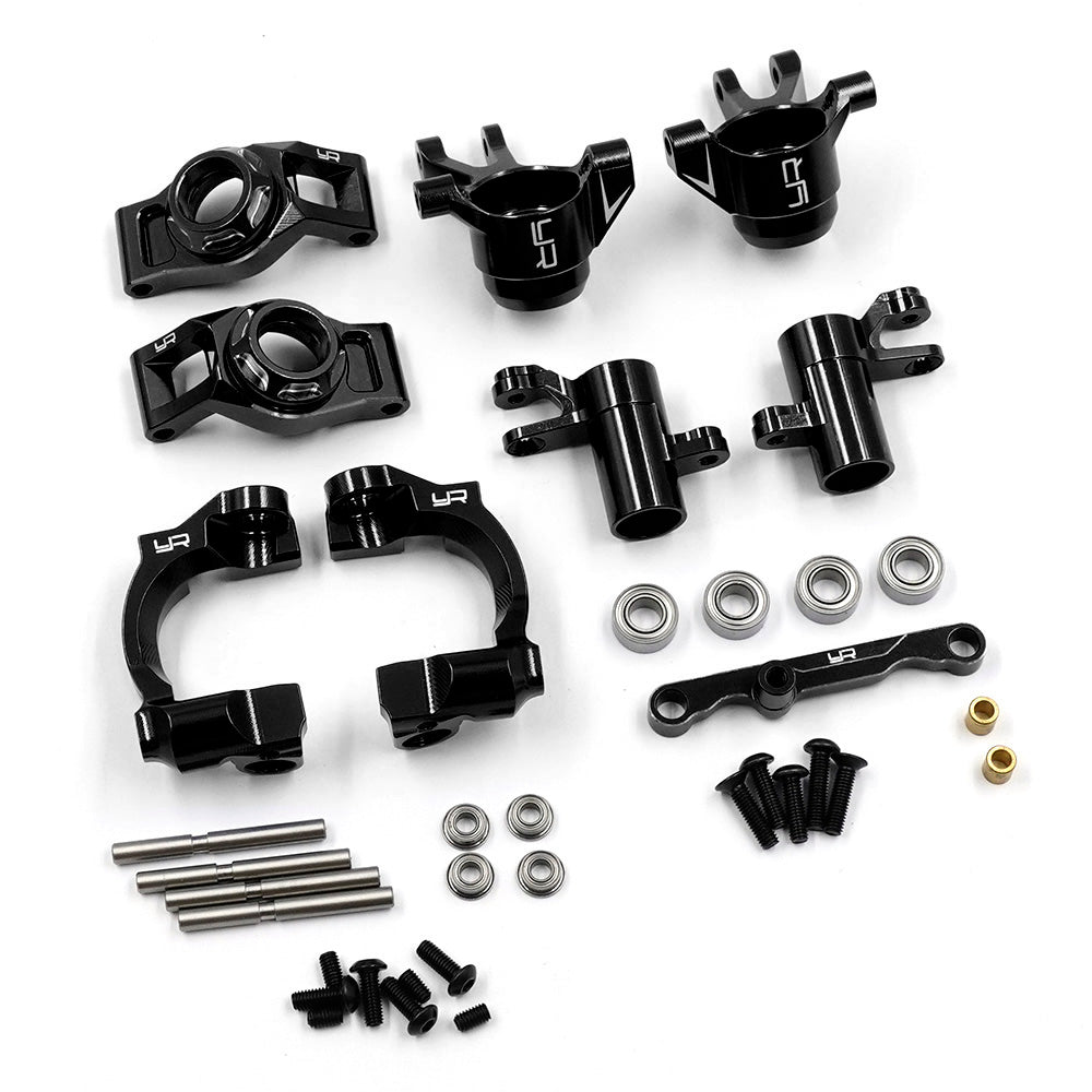 Kit upgrade aluminium noir pour Traxxas Mini Maxx Mini XRT