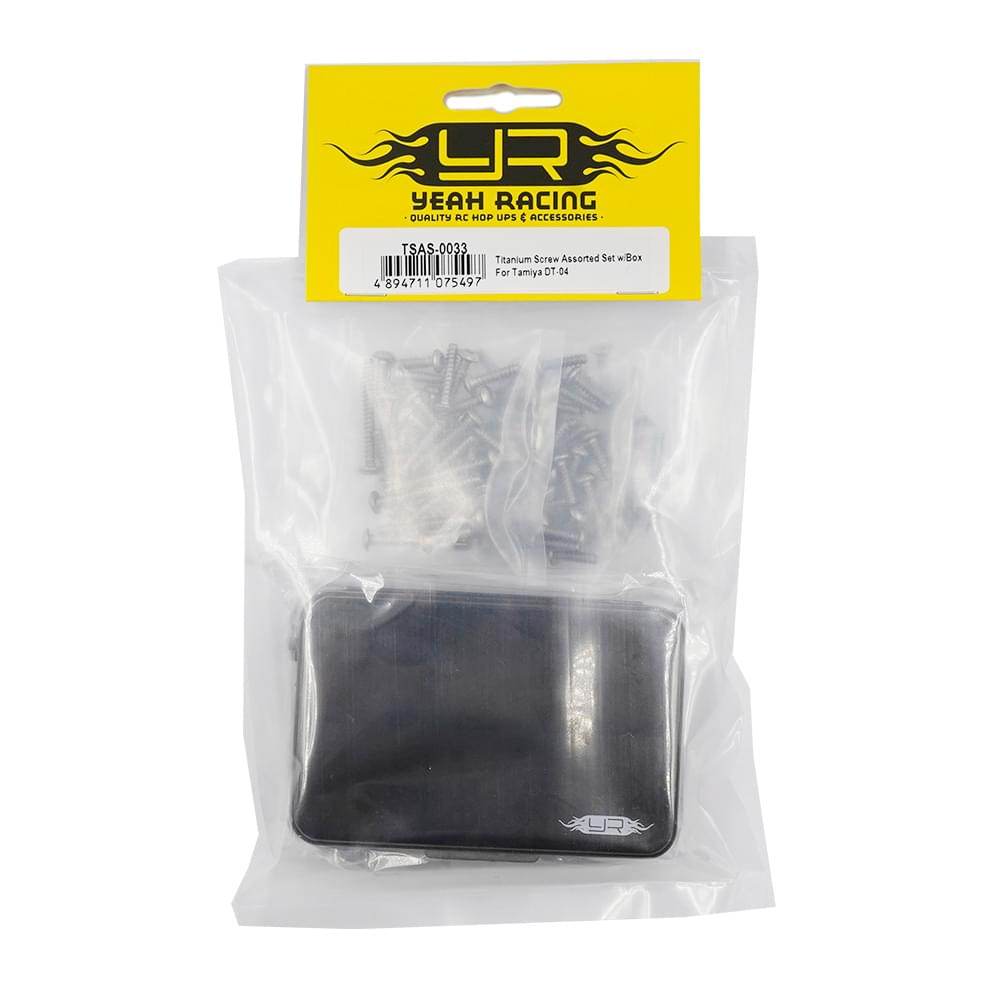 Assortiment de vis en titane avec boîte pour Kyosho Fazer Mk2 - TSAS-0037 - Breizh Modélisme.