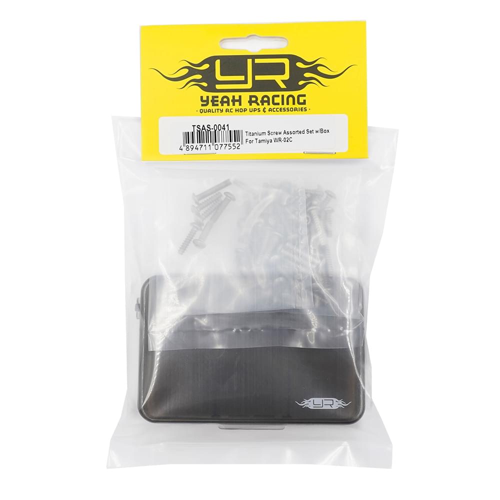 Assortiment de vis en titane avec boîte pour Tamiya WR-02C - TSAS-0041
