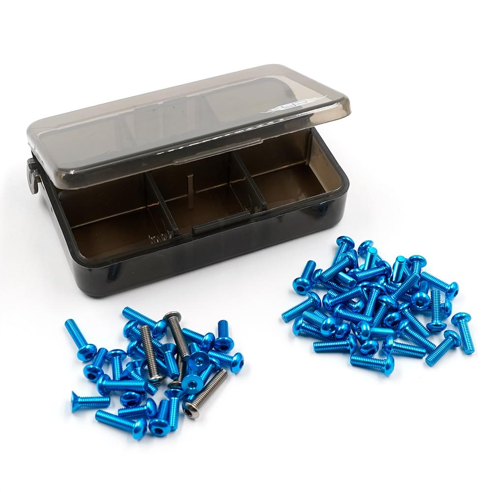 Assortiment de vis en aluminium 7075 et titane avec boîte pour Tamiya TT02