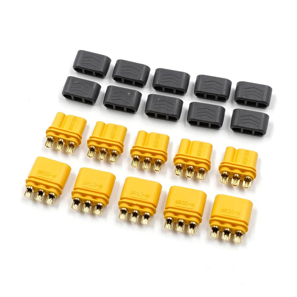 Jeu d'adaptateurs pour connecteurs MR30 (5 paires) - Breizh Modélisme.