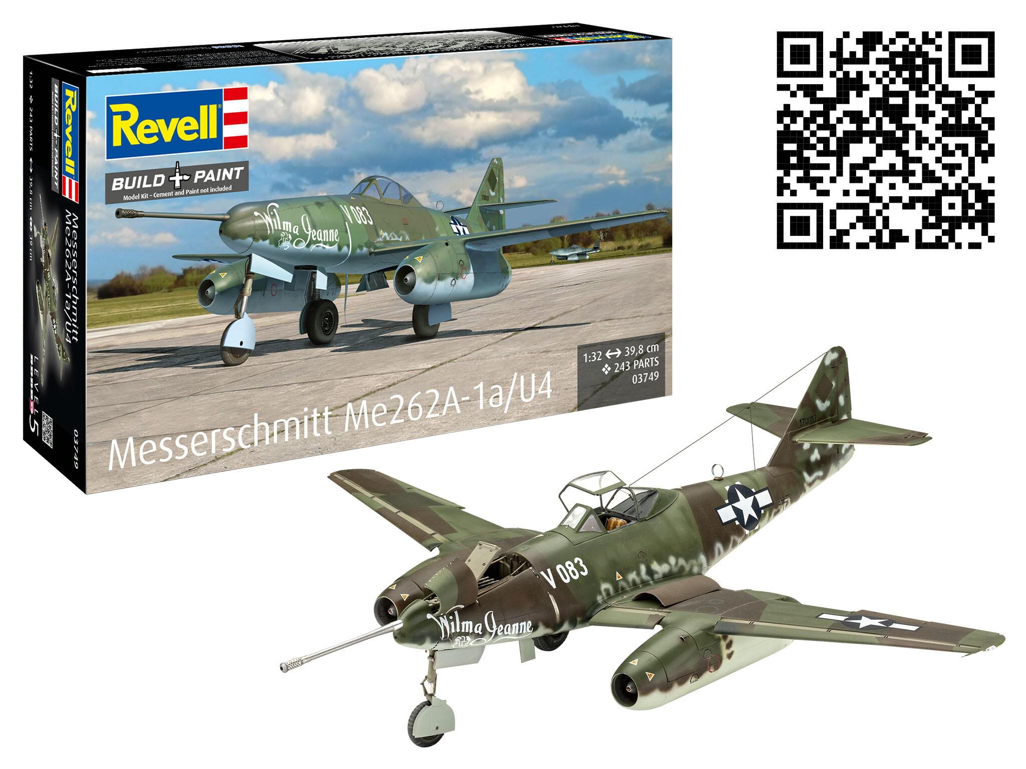Maquette avion Revell 03749 Messerschmitt Me262A-1a/U4