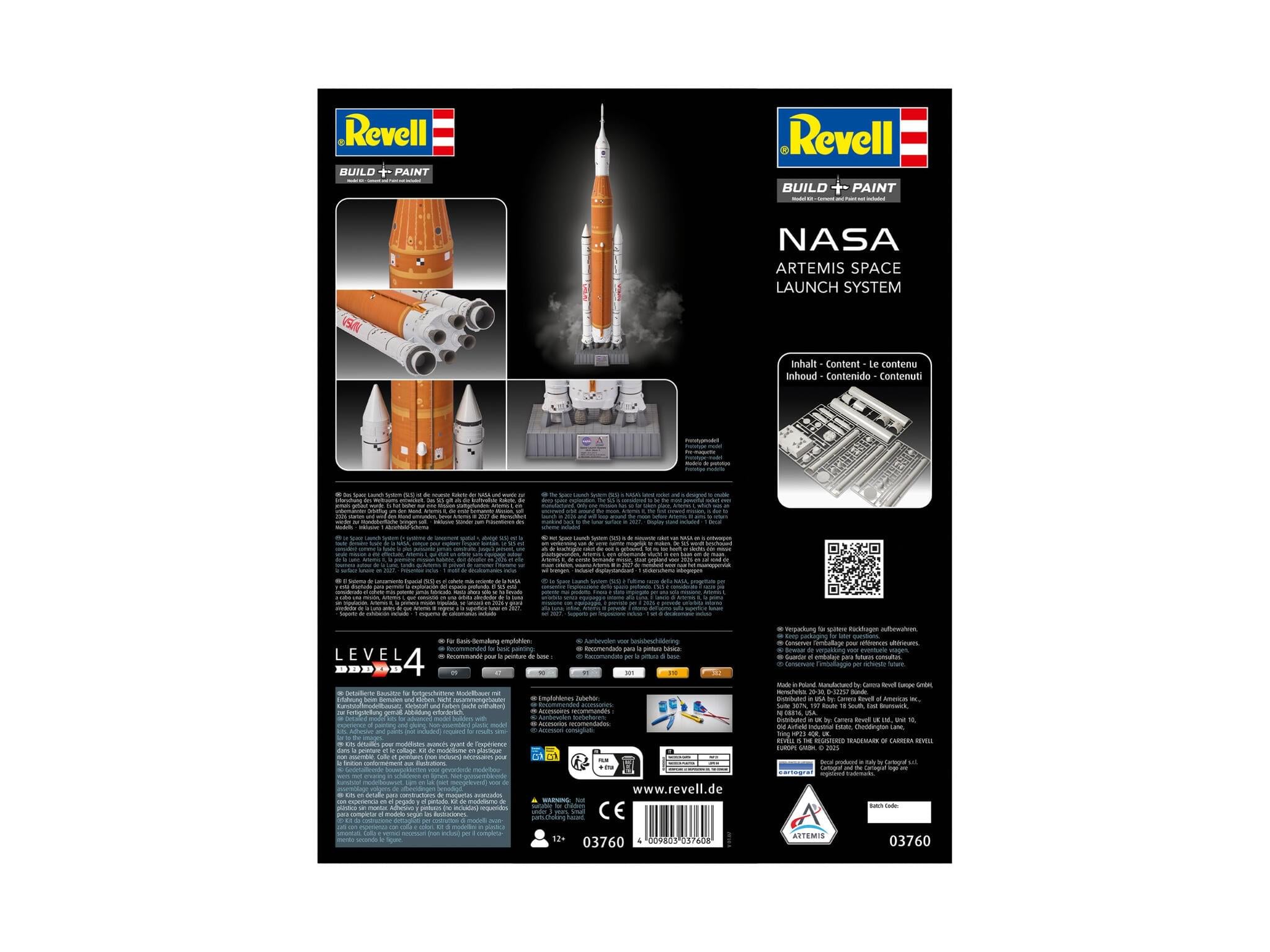 Maquette Revell 03760 NASA Artemis Space Launch System (SLS)
