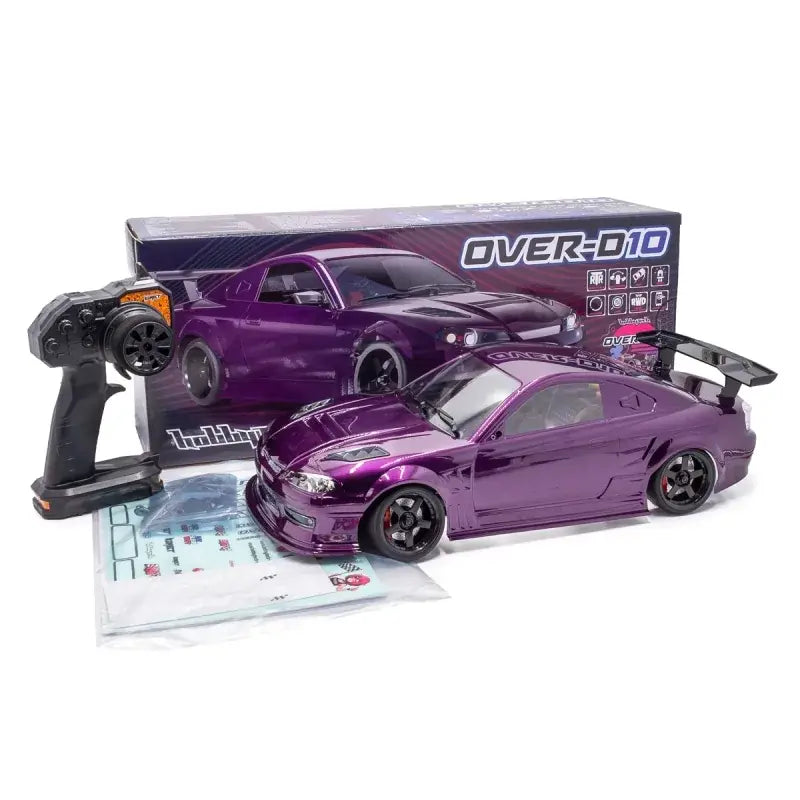 Voiture Drift RC Hobbytech OVER-D10 RTR 1/10 version PACK chargeur et accu
