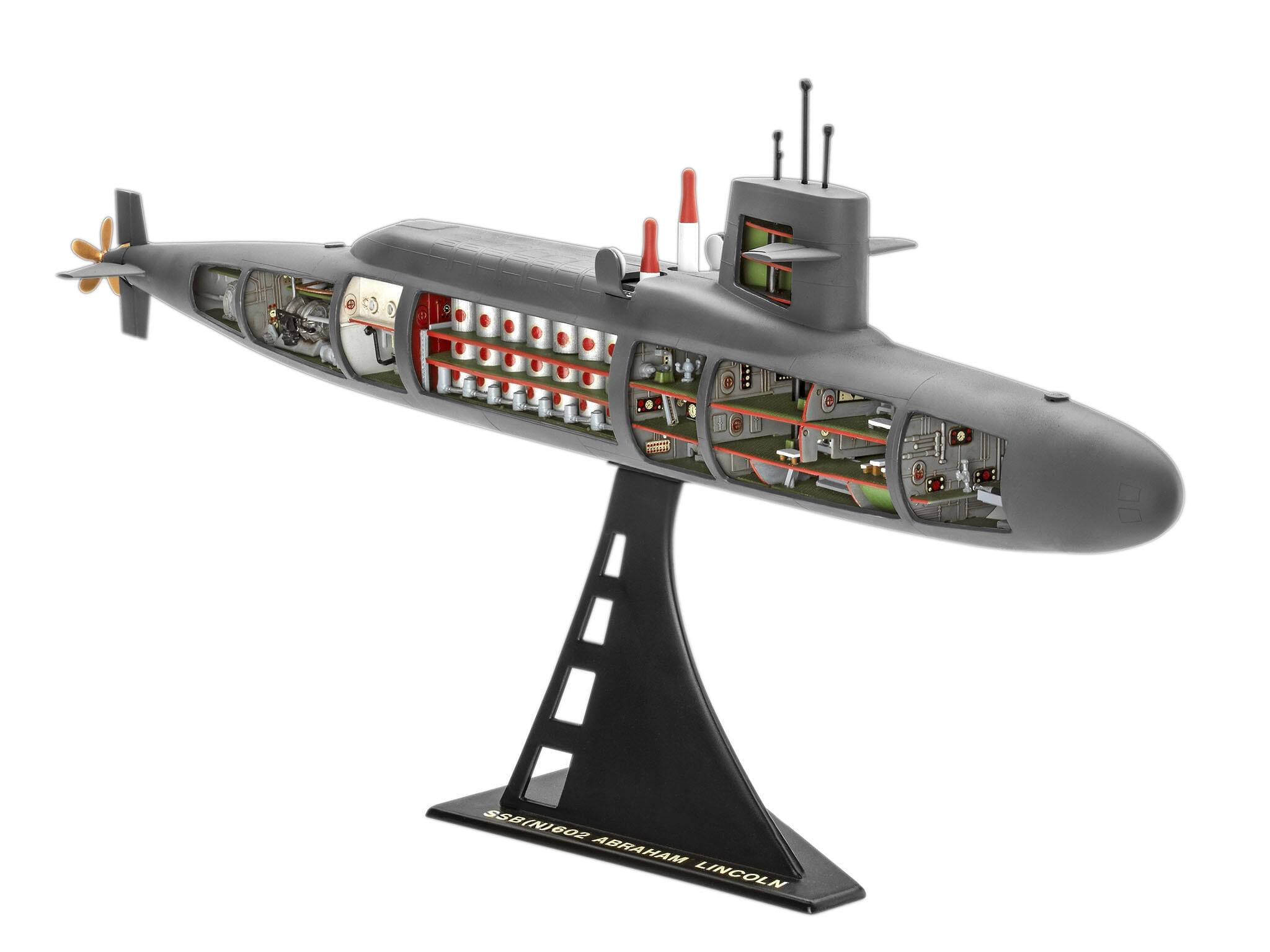 Maquette sous marin Revell 05185 S.S.B. Abraham Lincoln with Interior