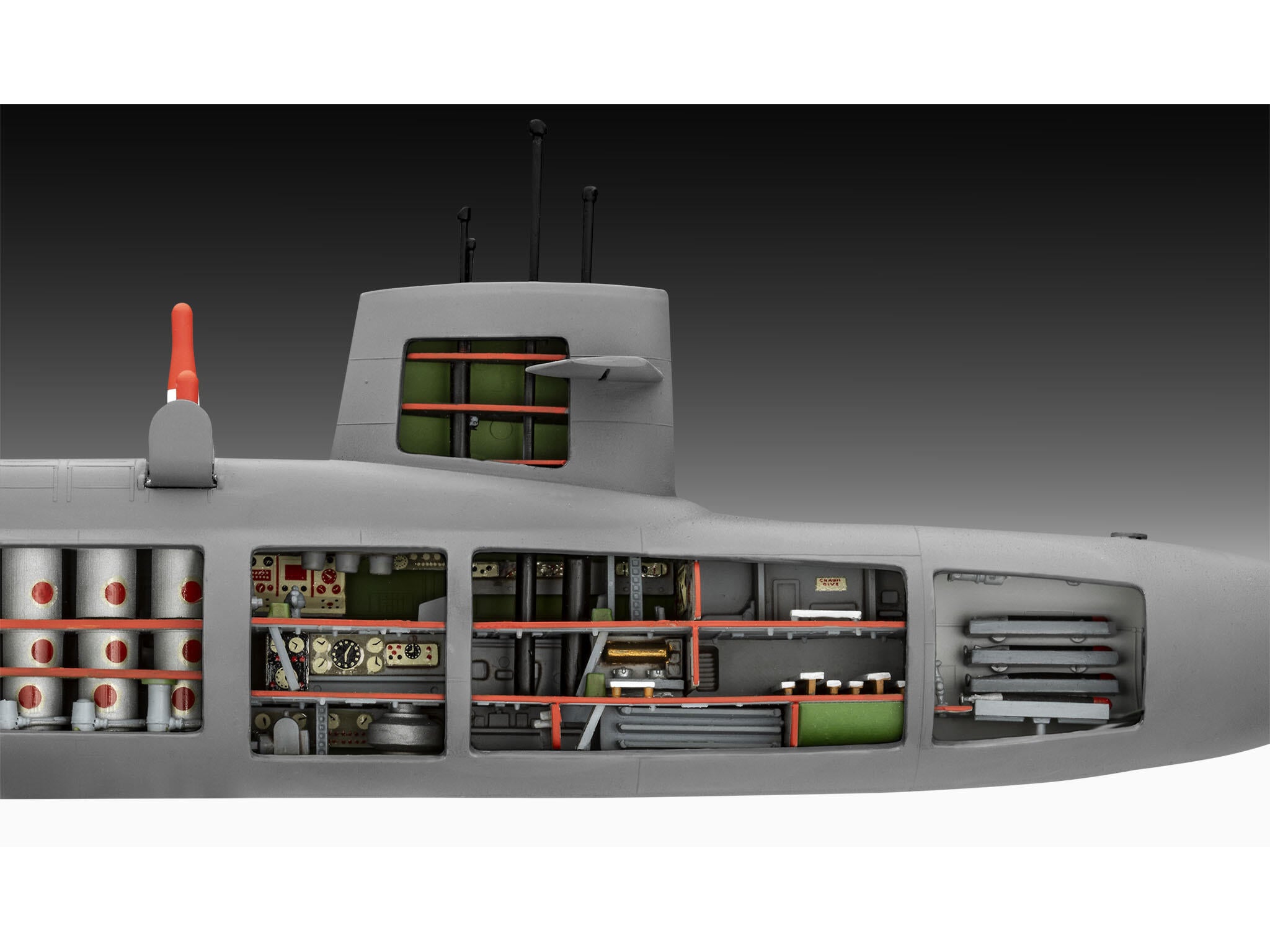 Maquette sous marin Revell 05185 S.S.B. Abraham Lincoln with Interior