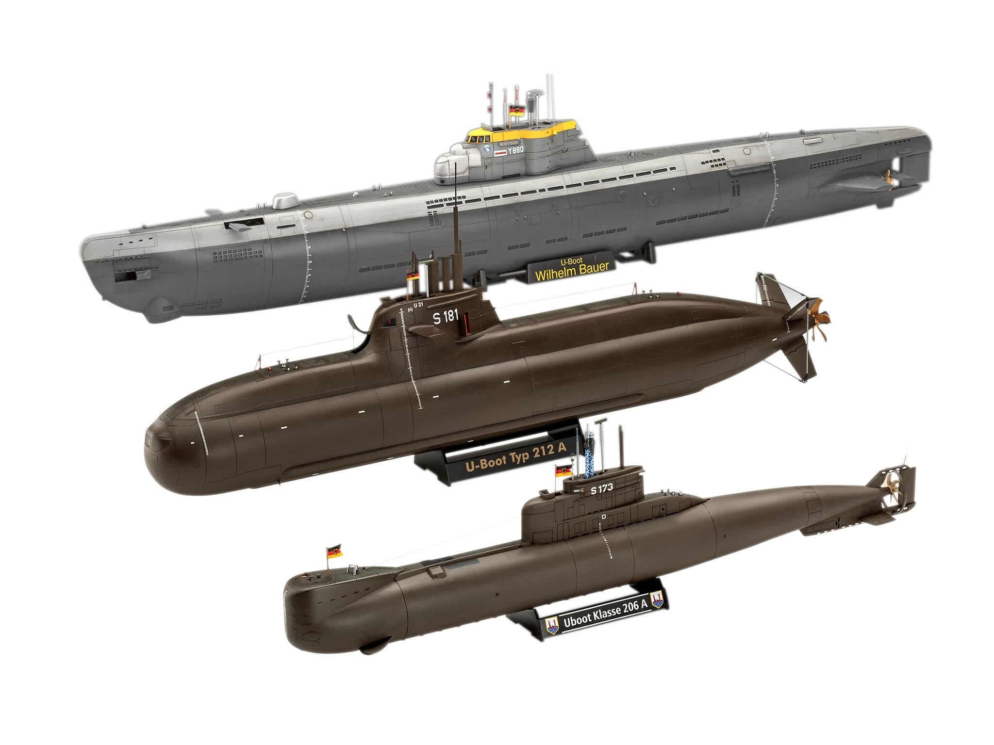 Maquette sous marin Revell 05186 70 Years Bundeswehr:Wilhelm Bauer,Type 206A,Class2