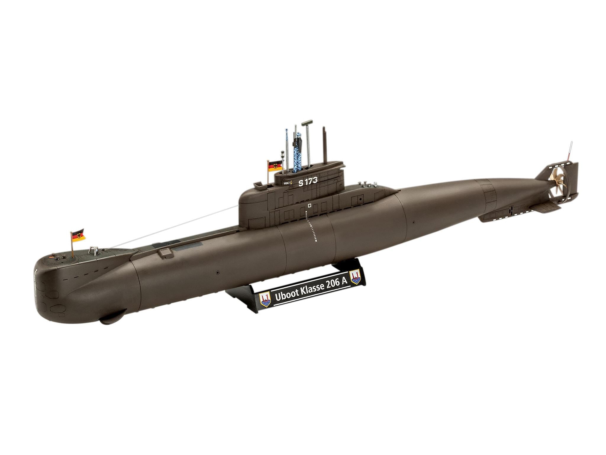 Maquette sous marin Revell 05186 70 Years Bundeswehr:Wilhelm Bauer,Type 206A,Class2