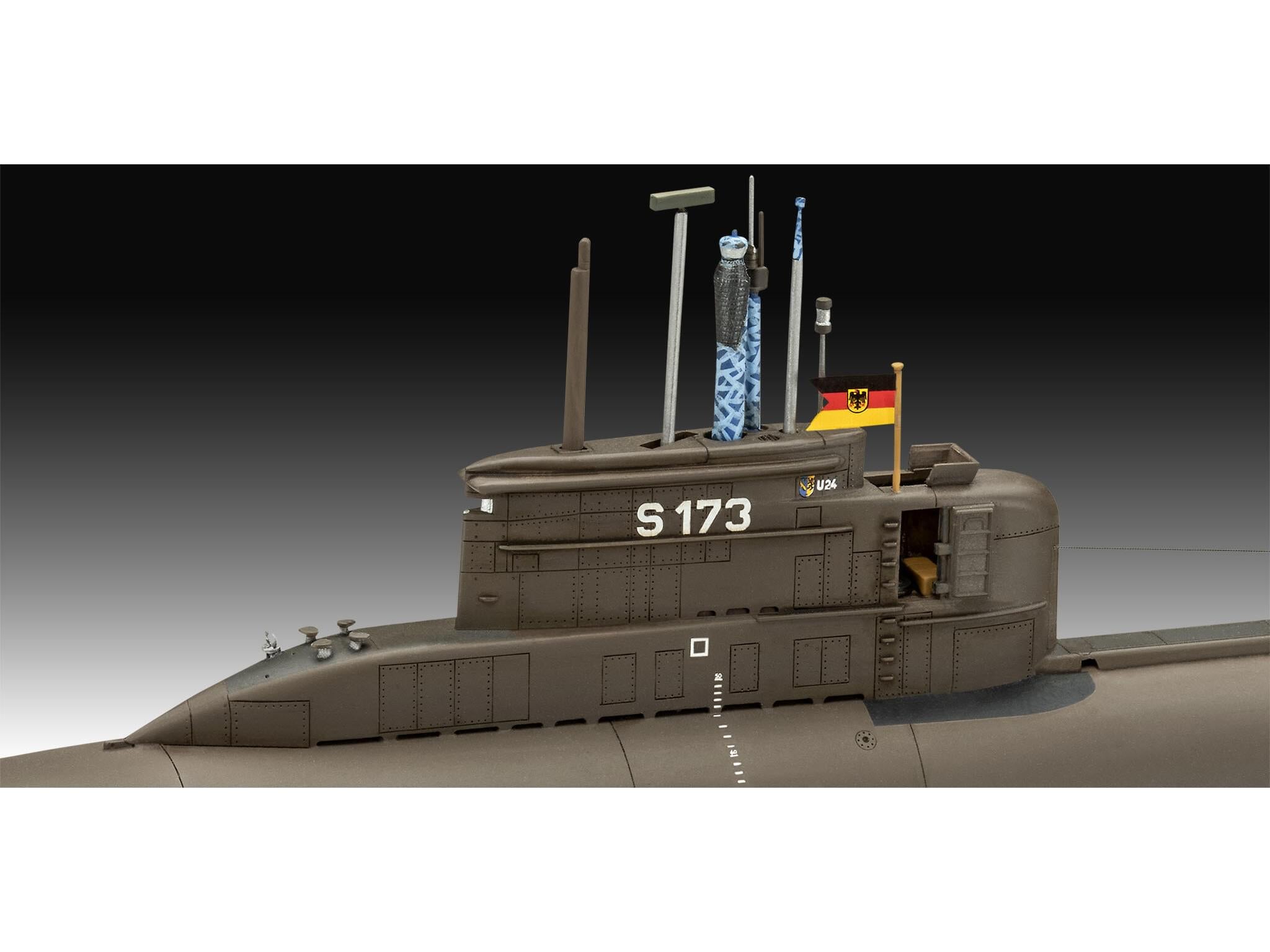 Maquette sous marin Revell 05186 70 Years Bundeswehr:Wilhelm Bauer,Type 206A,Class2