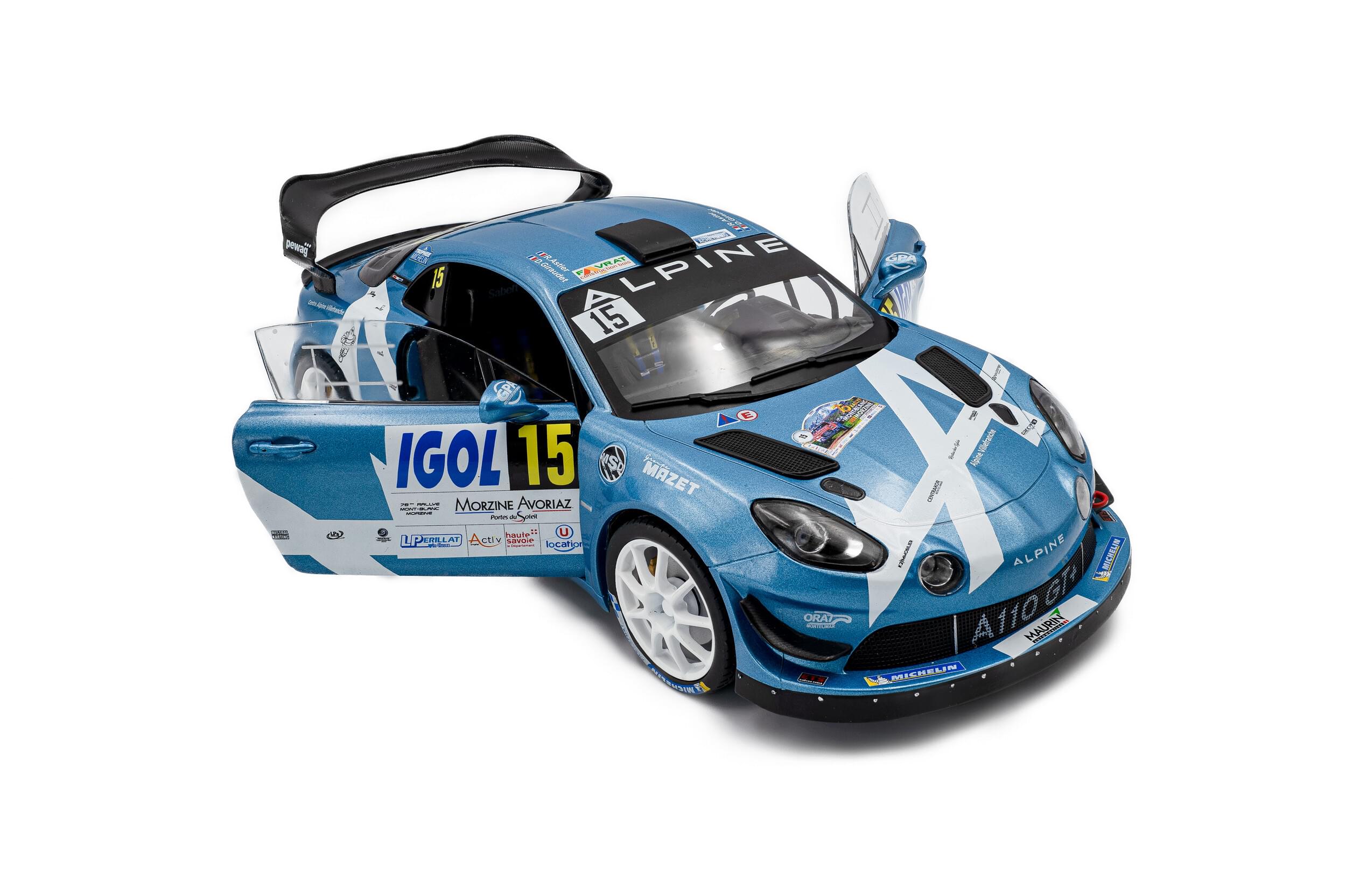 Solido S1801631 Voiture miniature collection 1/18 Alpine A110 RGT