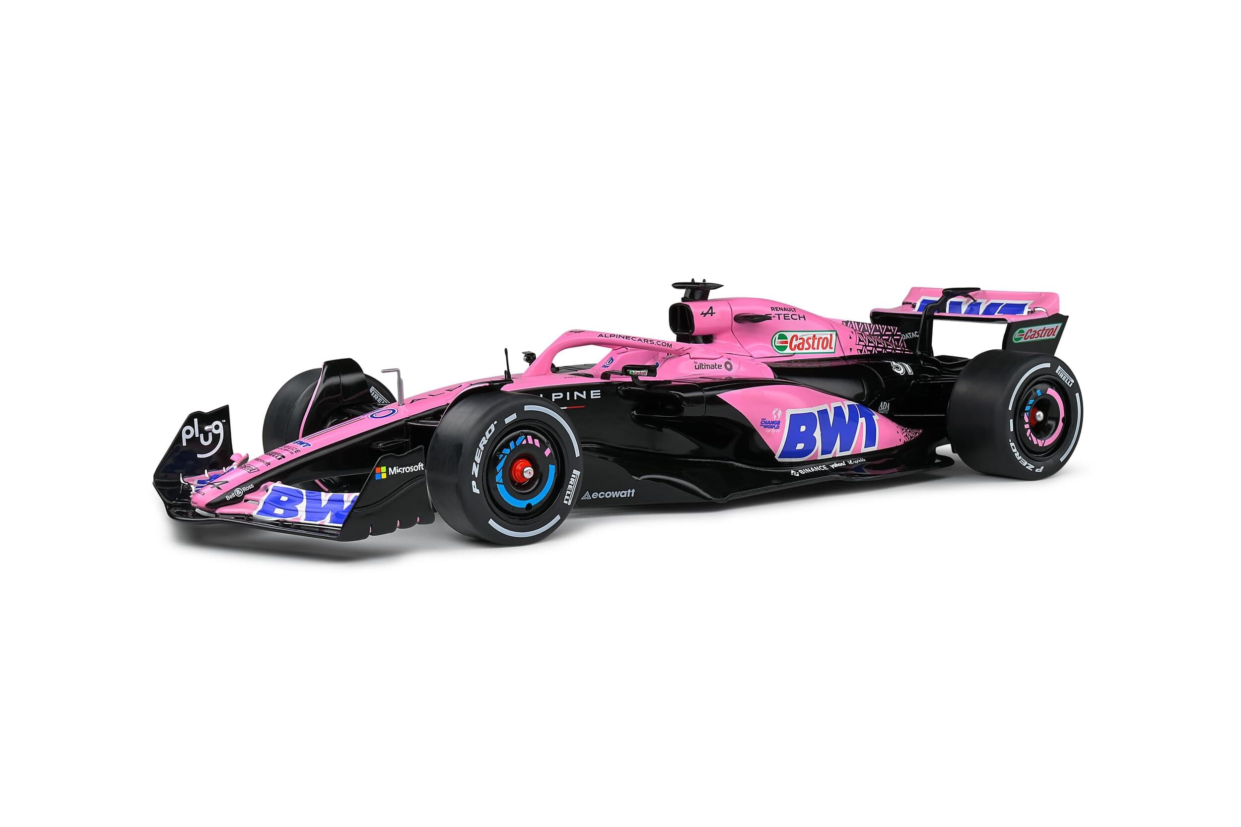 Solido S1808806 Voiture miniature collection 1/18 Alpine A523 Presentation version – Pink Edition – 2023