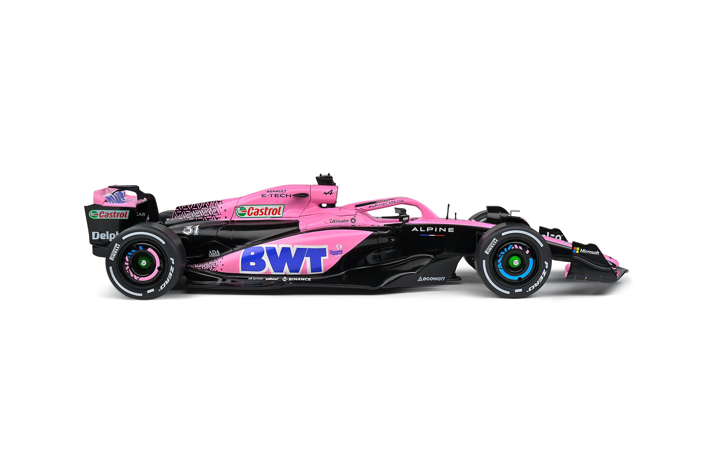 Solido S1808806 Voiture miniature collection 1/18 Alpine A523 Presentation version – Pink Edition – 2023