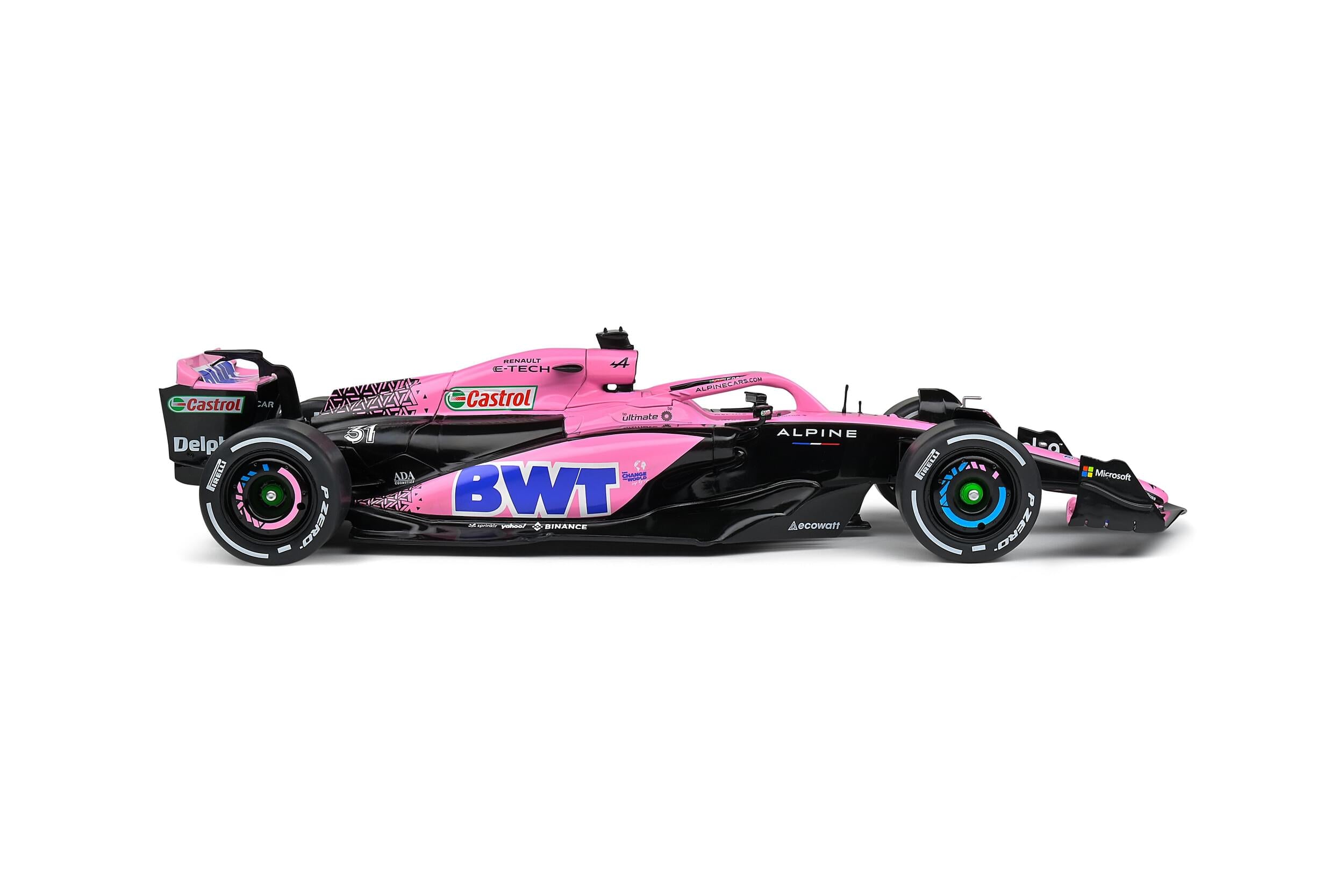 Solido S1808806 Voiture miniature collection 1/18 Alpine A523 Presentation version – Pink Edition – 2023