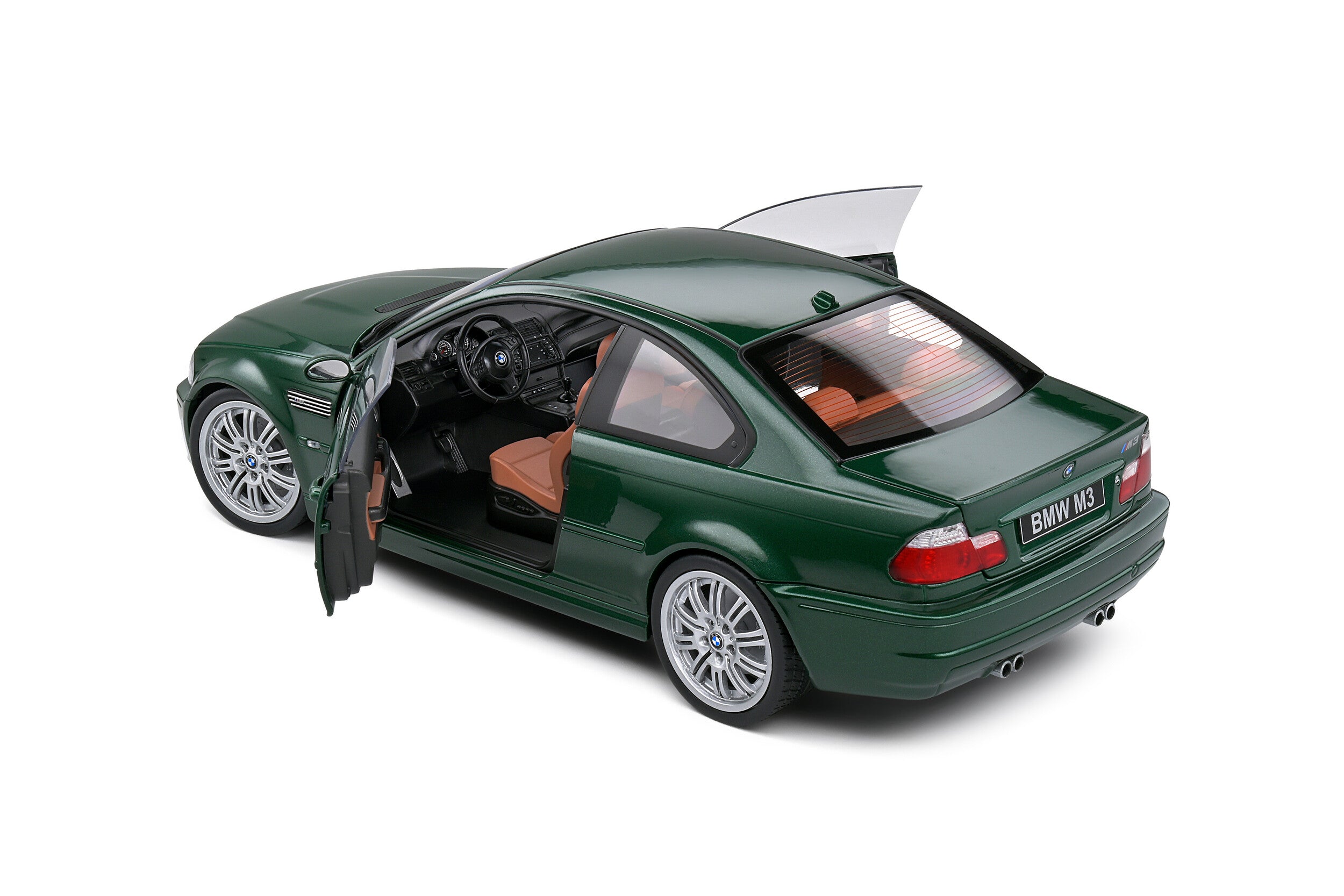 Solido S1806507 miniature collection 1/18 BMW E46 M3 Coupe Oxford Green 2000 - Breizh Modélisme.