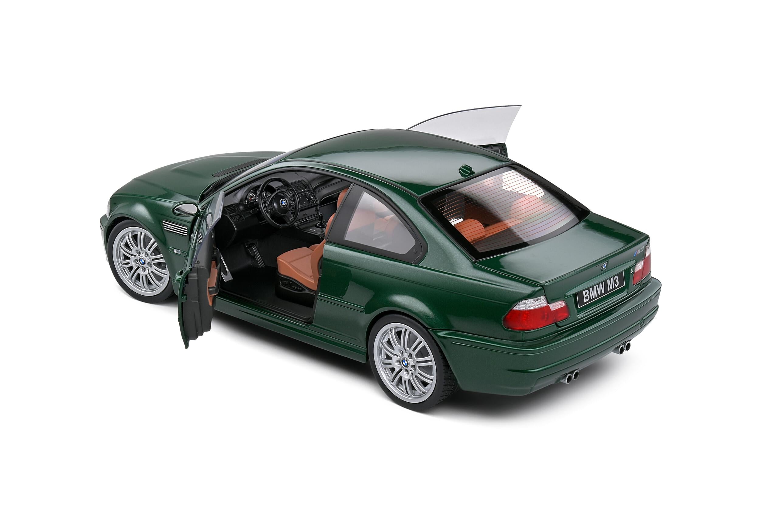 Solido S1806507 miniature collection 1/18 BMW E46 M3 Coupe Oxford Green 2000 - Breizh Modélisme.