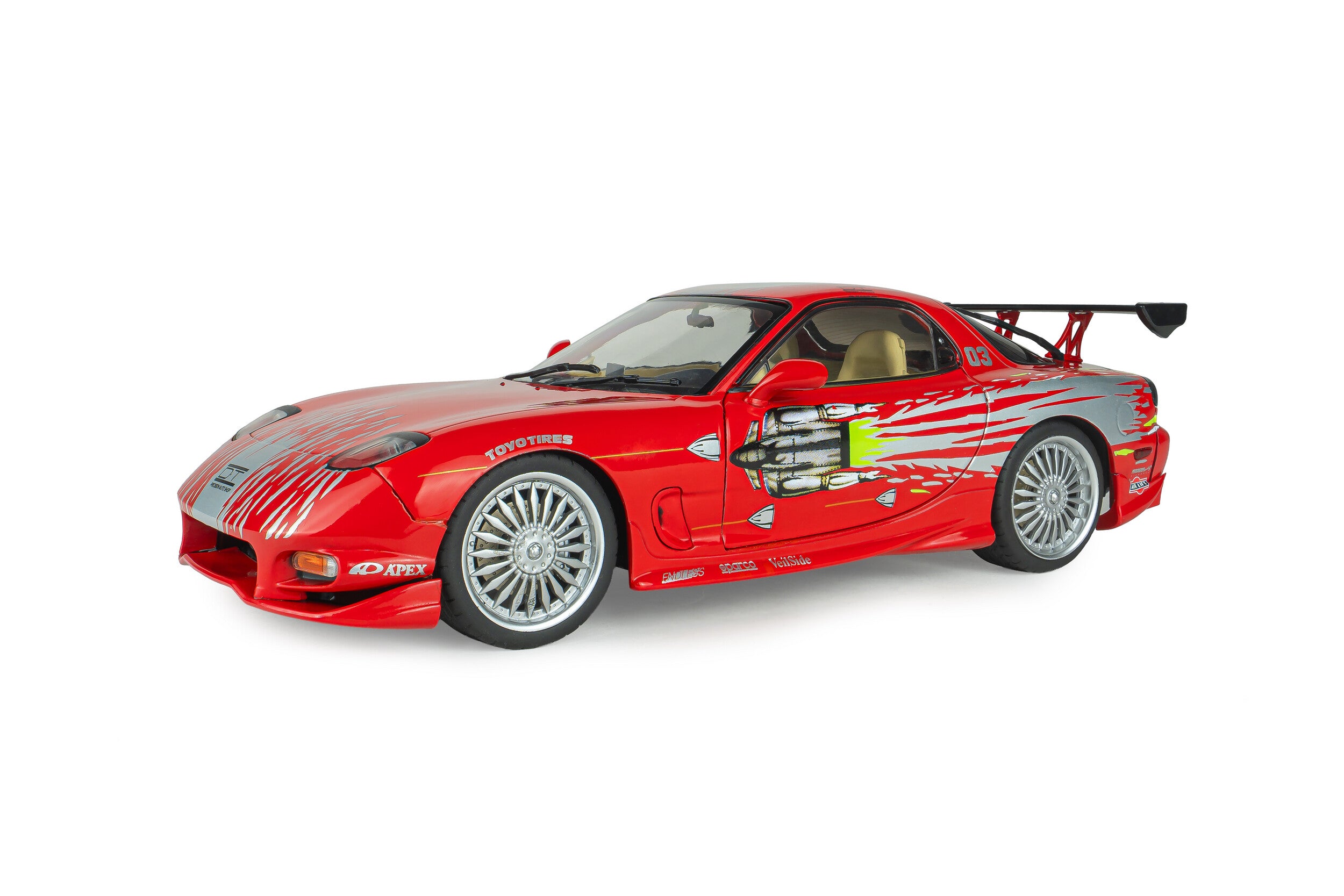 Solido S1810610A Voiture miniature collection 1/18 Mazda RX7 FD3RS Fast and Furious 1 DOM 1999