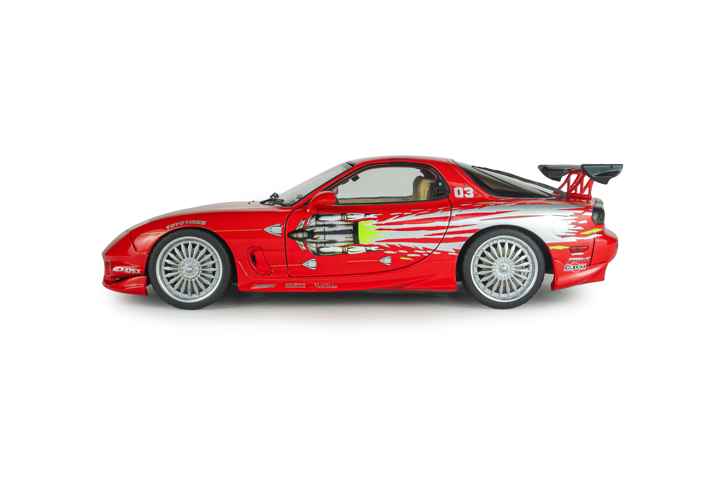 Solido S1810610A Voiture miniature collection 1/18 Mazda RX7 FD3RS Fast and Furious 1 DOM 1999