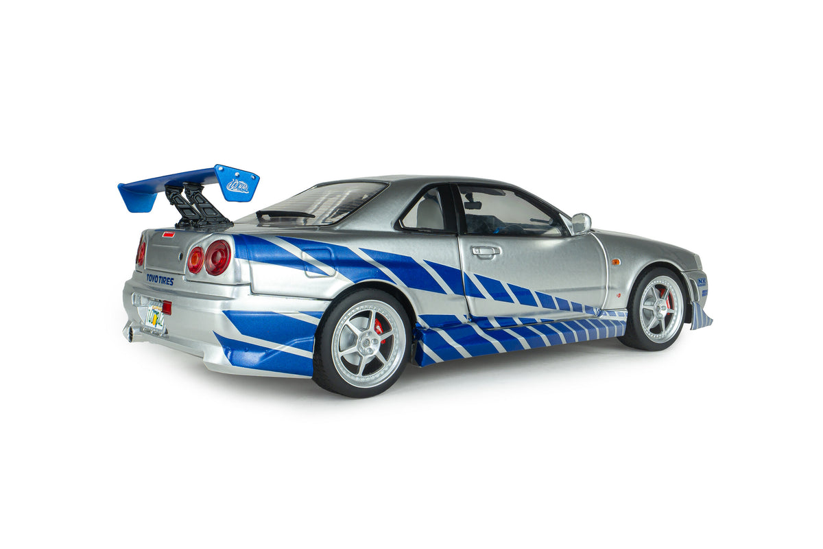 Solido S1804315A Voiture miniature collection 1/18 Nissan Skyline GT-R (BNR34) Fast Furious BRIAN 1999 - Breizh Modélisme.