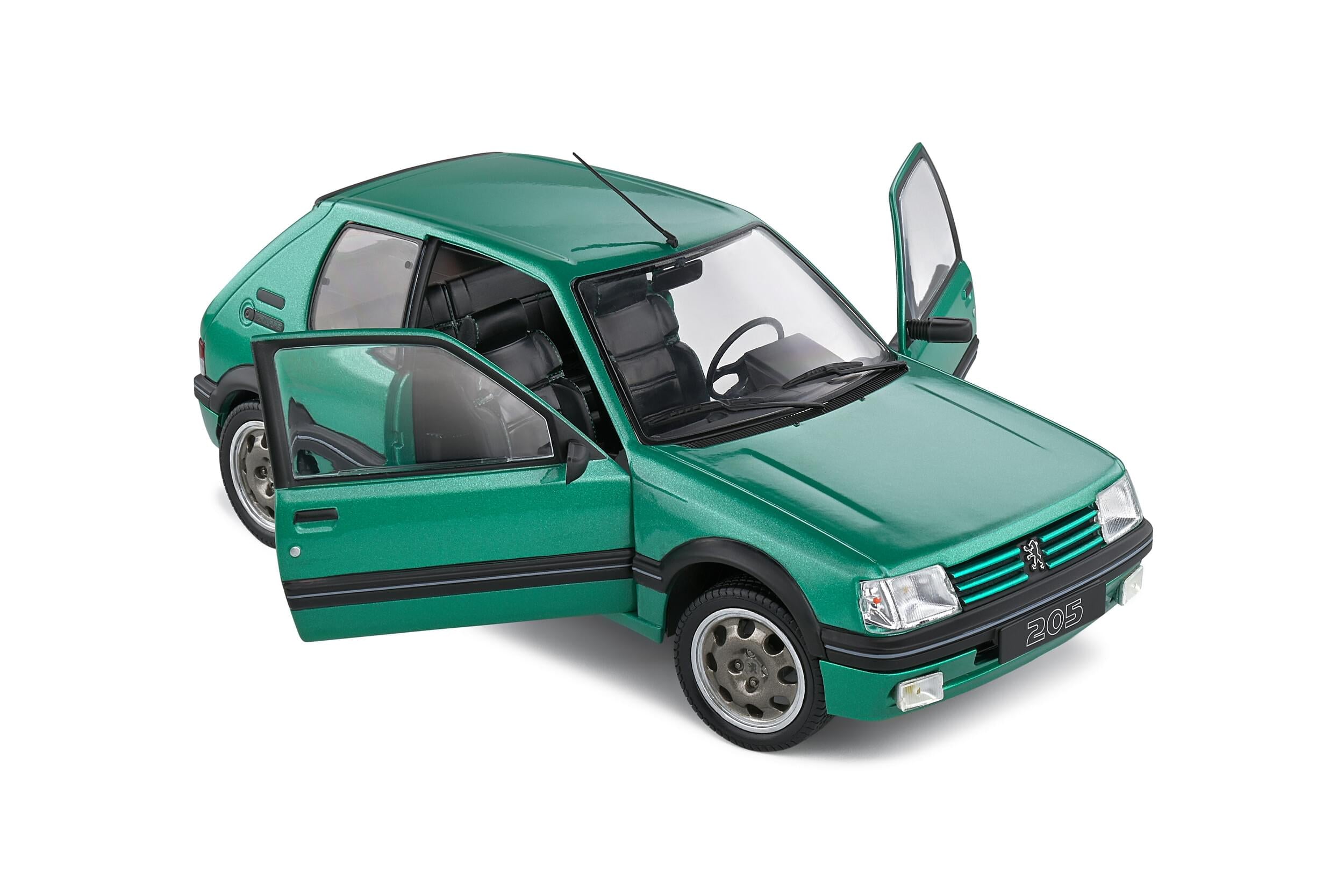 Solido S1801712 Voiture miniature collection 1/18 Peugeot 205 GTI Griffe – Vert Fluorite – 1992
