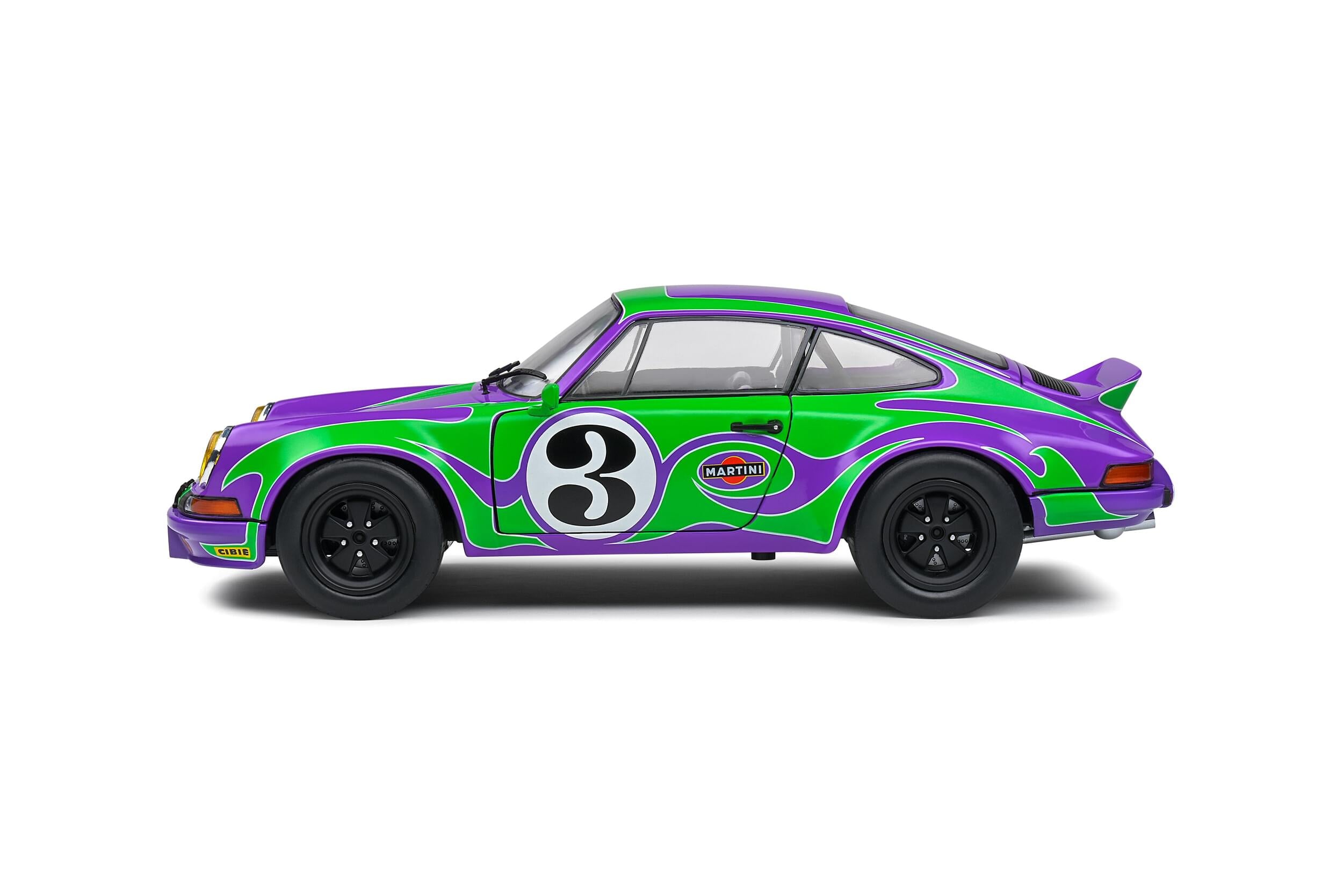 Solido S1801117 Voiture miniature collection 1/18 Porsche Purple Hippy Tribute – 1973