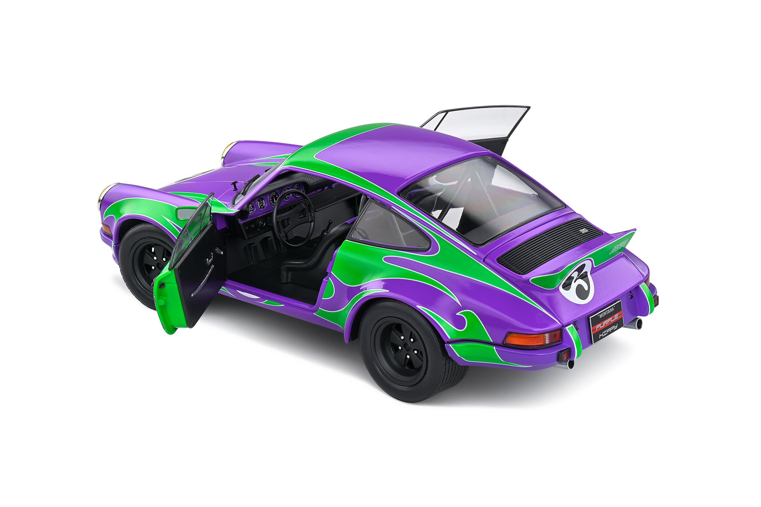 Solido S1801117 Voiture miniature collection 1/18 Porsche Purple Hippy Tribute – 1973