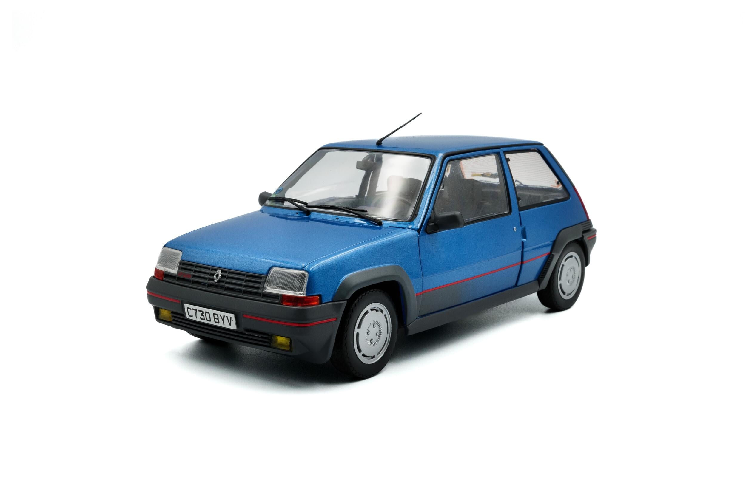 Solido S1810004 Voiture miniature collection 1/18 Renault 5 GT Turbo MK1 – Bleu Alpine – 1985