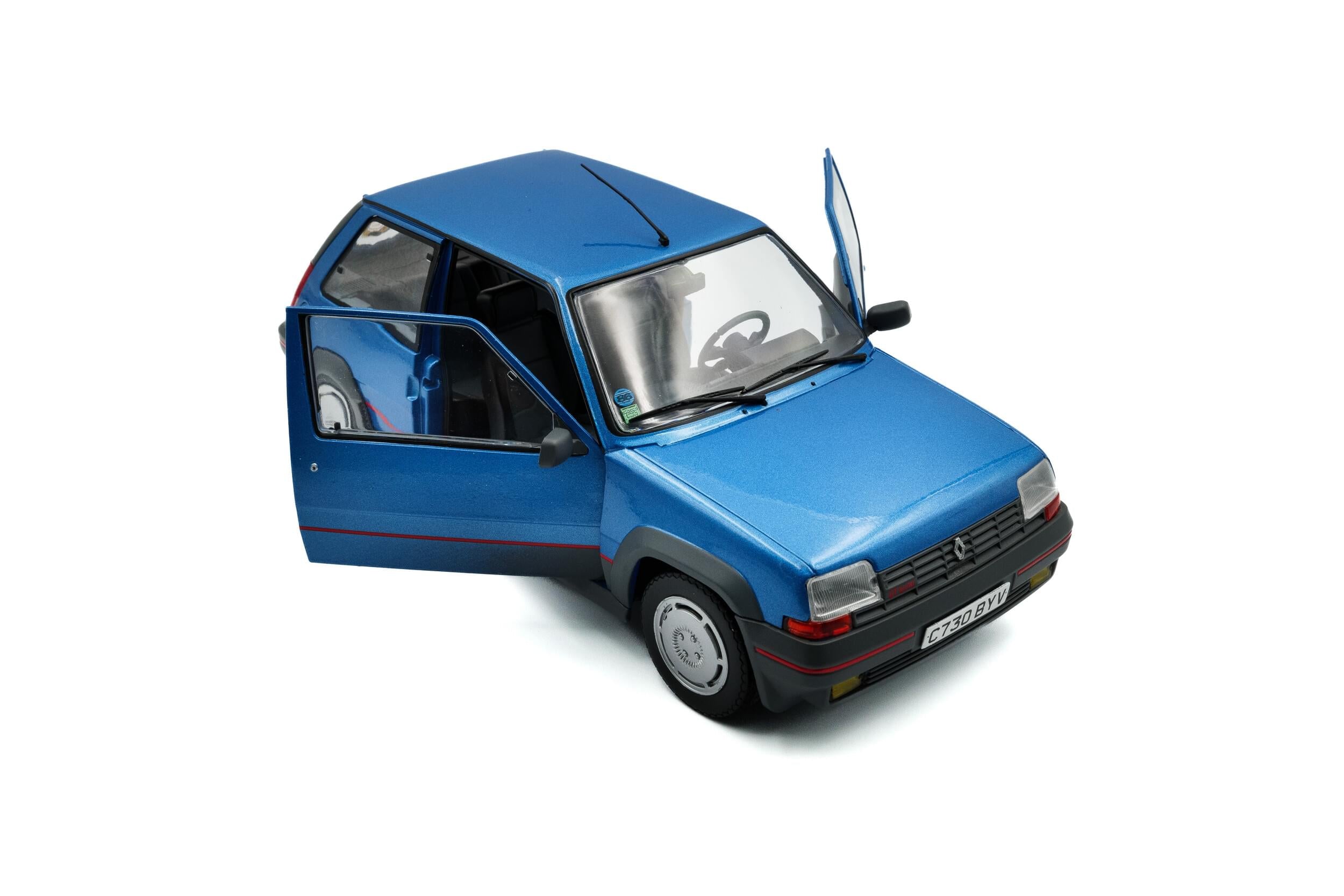 Solido S1810004 Voiture miniature collection 1/18 Renault 5 GT Turbo MK1 – Bleu Alpine – 1985