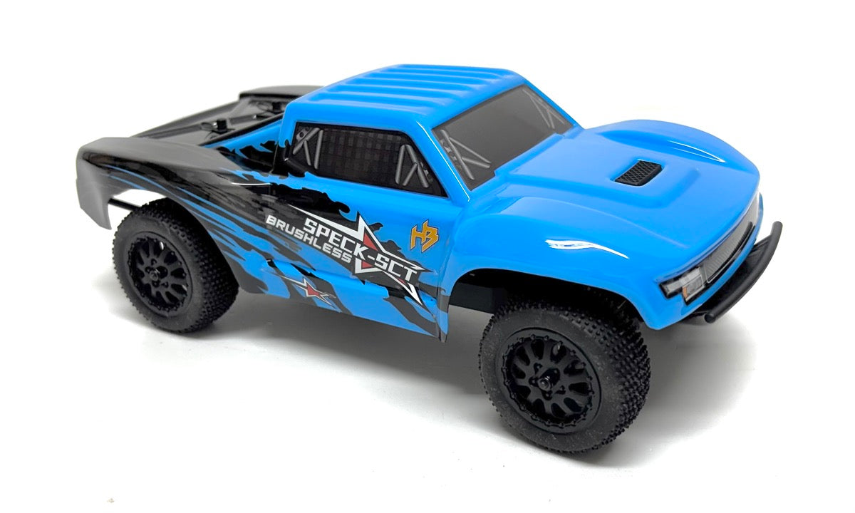 Short Course 1/24 Truck "Speck-SCT" brushless RTR bleu - Breizh Modélisme.