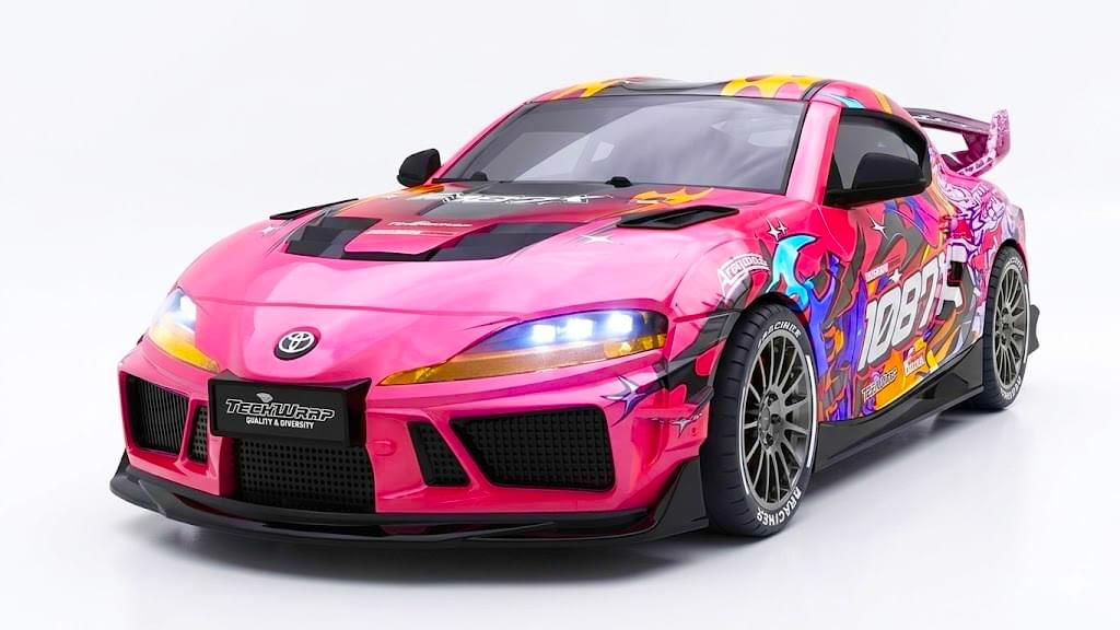 Voiture drift Supra 1/43 4WD RTR 1087X rose - 10041