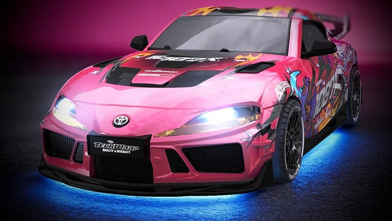 Voiture drift Supra 1/43 4WD RTR 1087X rose - 10041