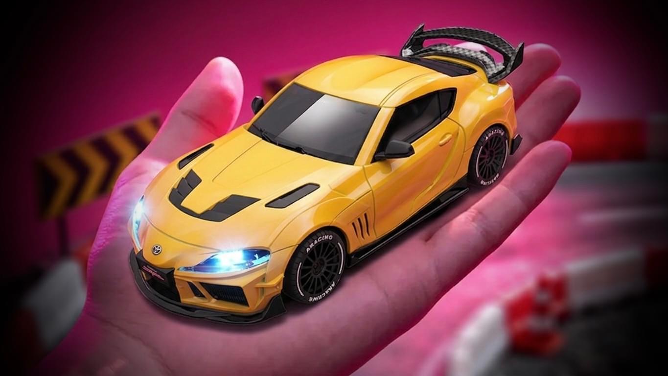 Voiture drift Supra 1/43 4WD RTR blanc - 10043 - Breizh Modélisme.