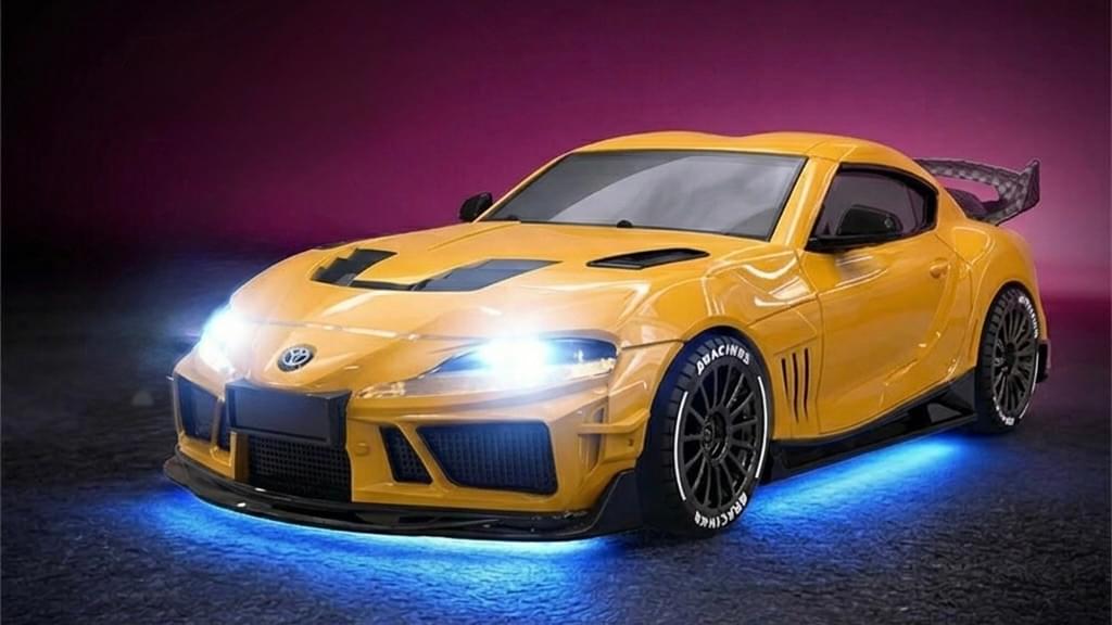 Voiture drift Supra 1/43 4WD RTR blanc - 10043 - Breizh Modélisme.