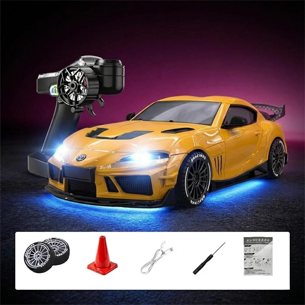 Voiture drift Supra 1/43 4WD RTR blanc - 10043 - Breizh Modélisme.
