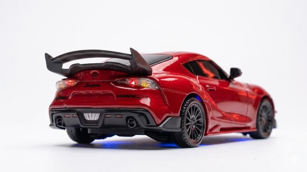 Voiture drift Supra 1/43 4WD RTR rouge - 10042 - Breizh Modélisme.