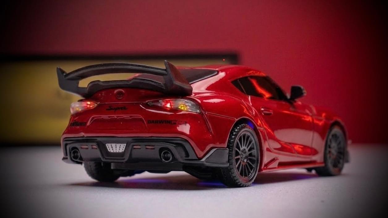 Voiture drift Supra 1/43 4WD RTR rouge - 10042 - Breizh Modélisme.