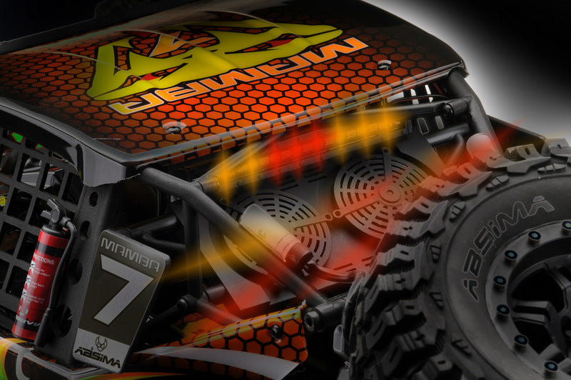 Rock Racer Absima 1/7 "MAMBA 7" Orange 6S BL RTR - 17002