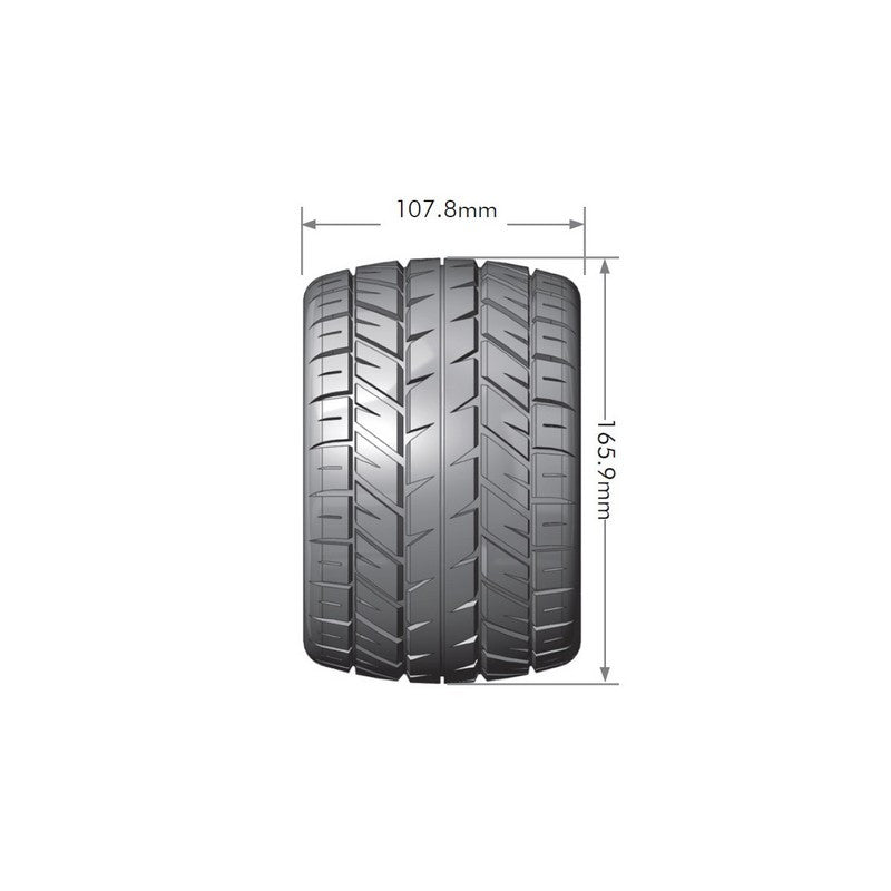 2 Pneus et jantes MT-ROCKET 3,8 Noir 3217B"