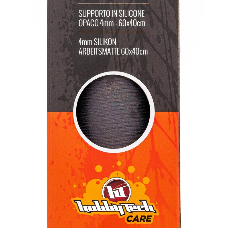 Tapis de stand silicone 4mm taille 60x40cm Hobbytech gris/orange