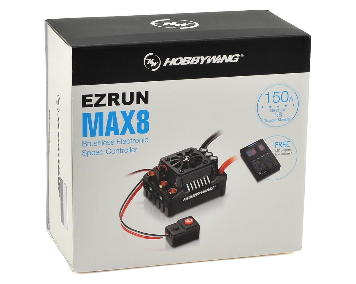Variateur Hobbywing 1/8 Ezrun 150A MAX8-V3-XT90 - HW30103200