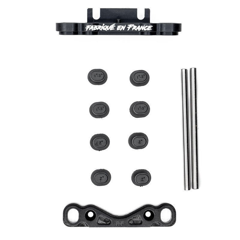 Kit complet cales arrières renforcées alu. OAS (fabriqué en France) - Hobbytech STRS-135-FR