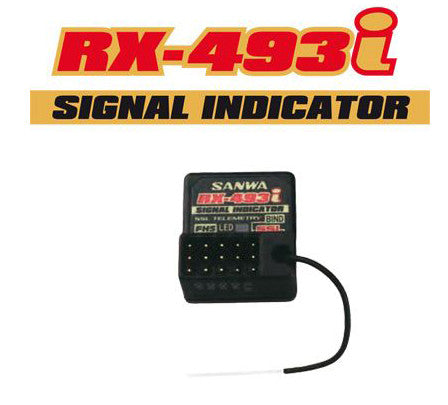 Récepteur Sanwa RX493i 4 voies FH5 SXR Waterproof antenne externe