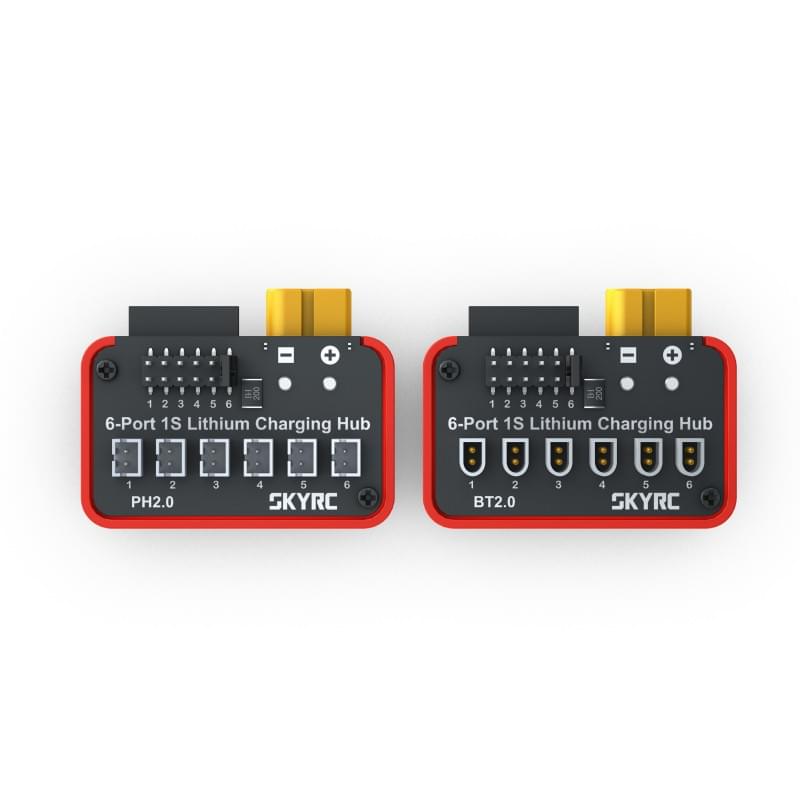 Station de charge de batterie au lithium OSH 6 ports 1S avec connecteur BT2.0