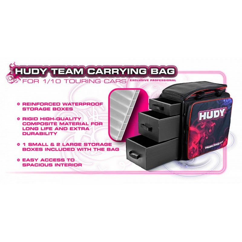Sac de transport Hudy pour voiture 1/10 V3" - Hudy - 199100"